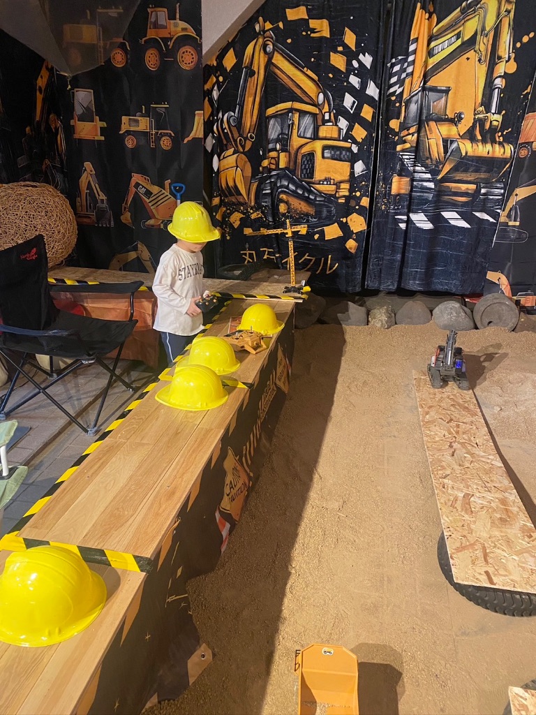 ショベルカーを操作